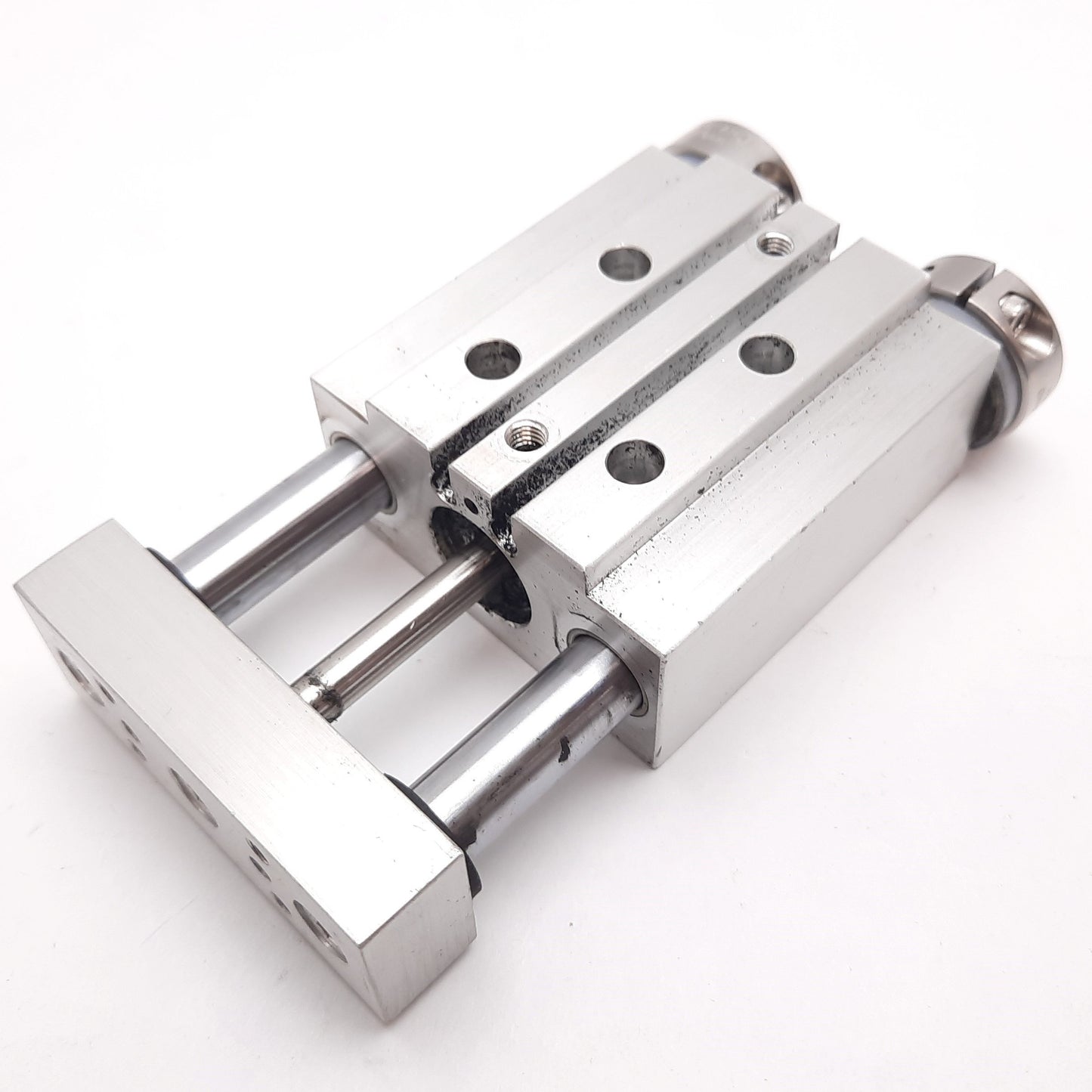 Used Phd ML304816 Pneumatic Guided Cylinder, Bore: 5/8", Stroke: 1", Ports: 10-32