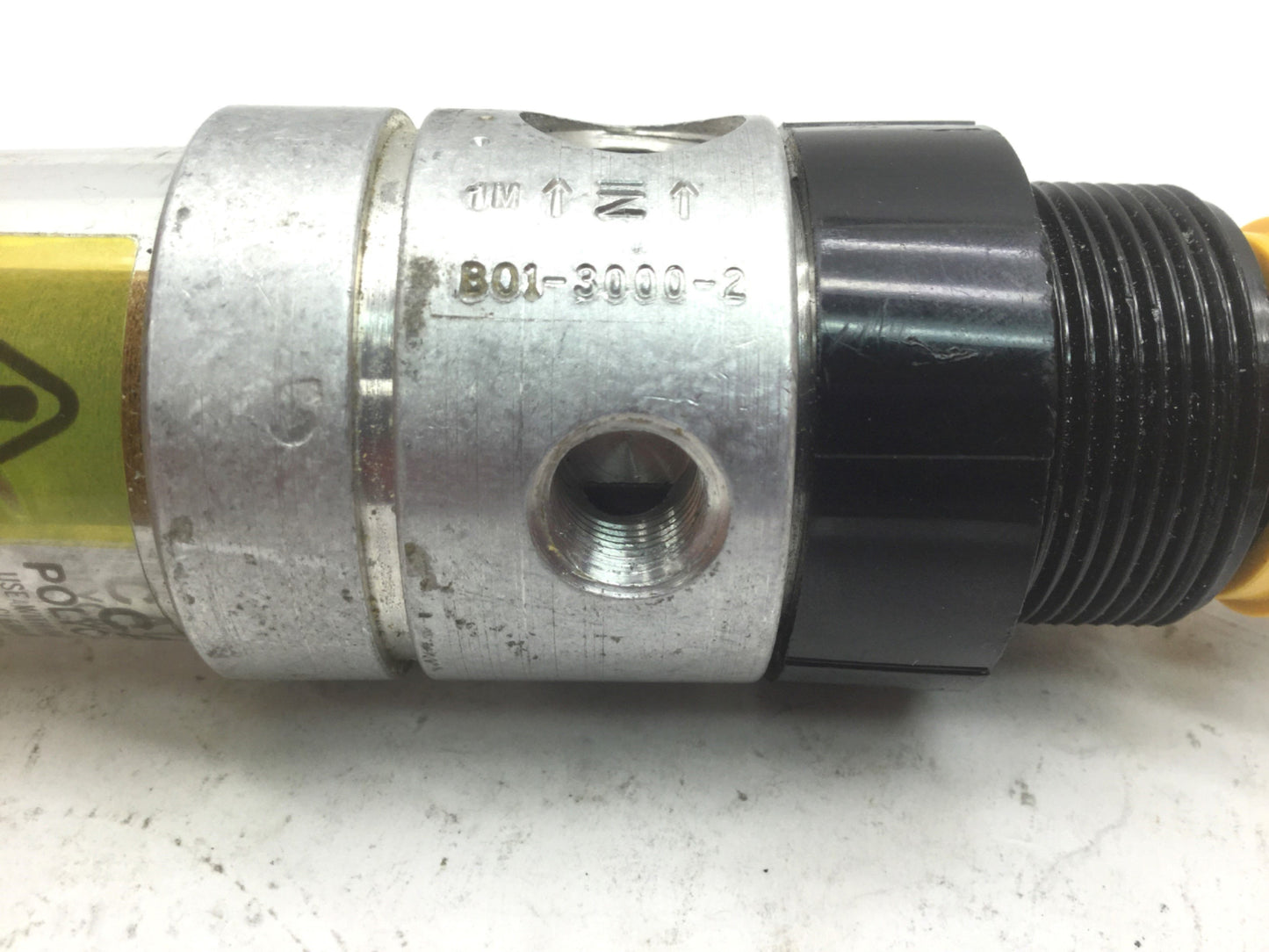 Used Monnier B01-3000-2 Pneumatic Filter Regulator 1/8" NPT 20 Micron 10-130 PSI
