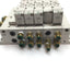 Used Bank of 4 SMC VQ4200-5 & 1 VQ4100-5 Solenoid Valve, 2-Position 5-Port, 24VDC