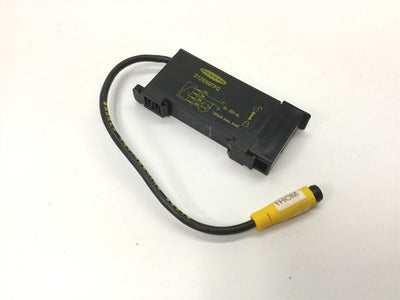 Used Banner D12SN6FPQ Fiber Optic Sensor, Voltage: 10-30VDC, Output: NPN 150mA