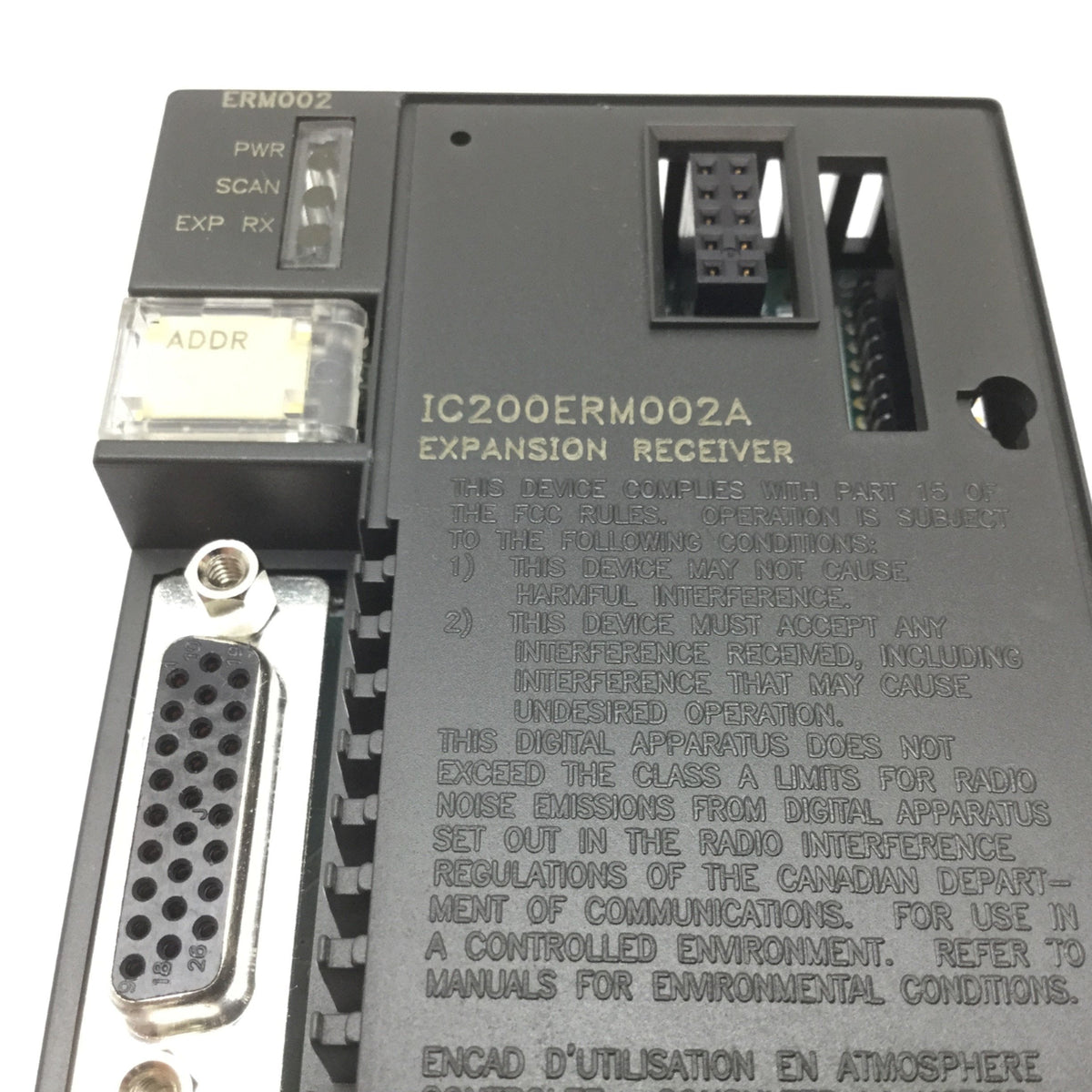 Plc Receiver Module GE Fanuc IC200ERM002A VersaMax PLC Expansion Receiver Module, 26-Pin F ...