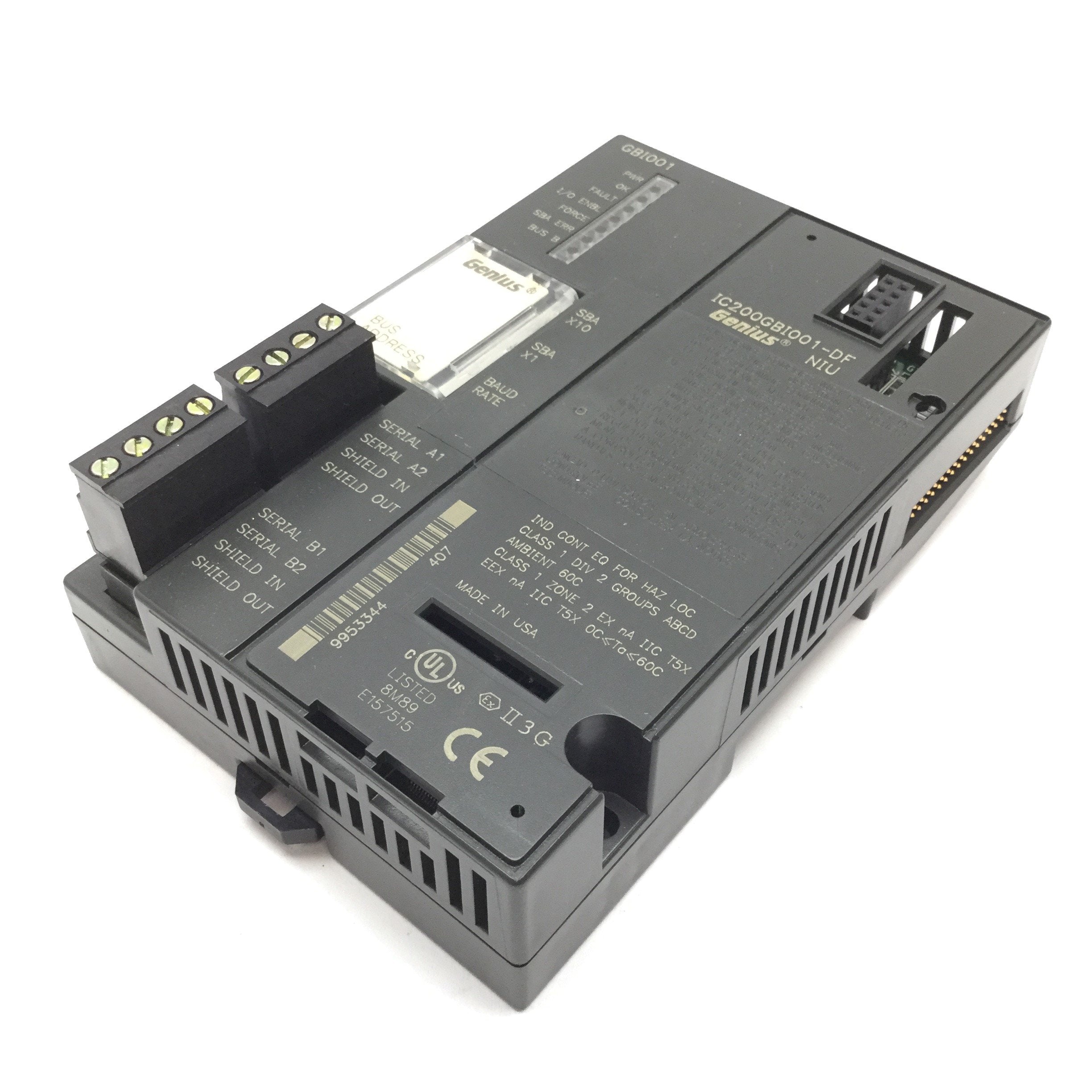 Plc Next Interface GE Fanuc IC200GBI001-DF VersaMax PLC Genius Network Interface Unit Mod ...