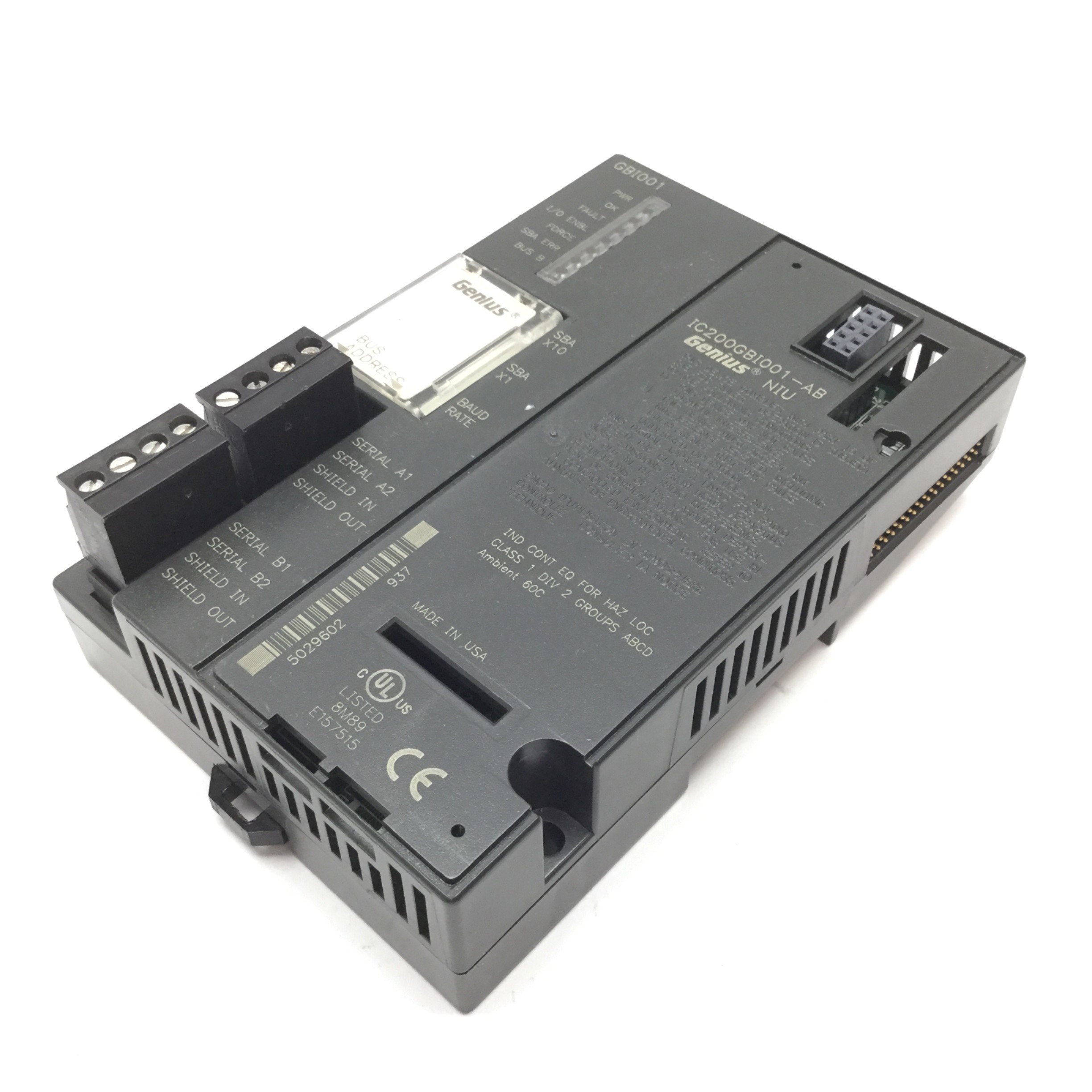 Plc Next Interface GE Fanuc IC200GBI001-AB VersaMax PLC Genius Network Interface Unit Mod ...