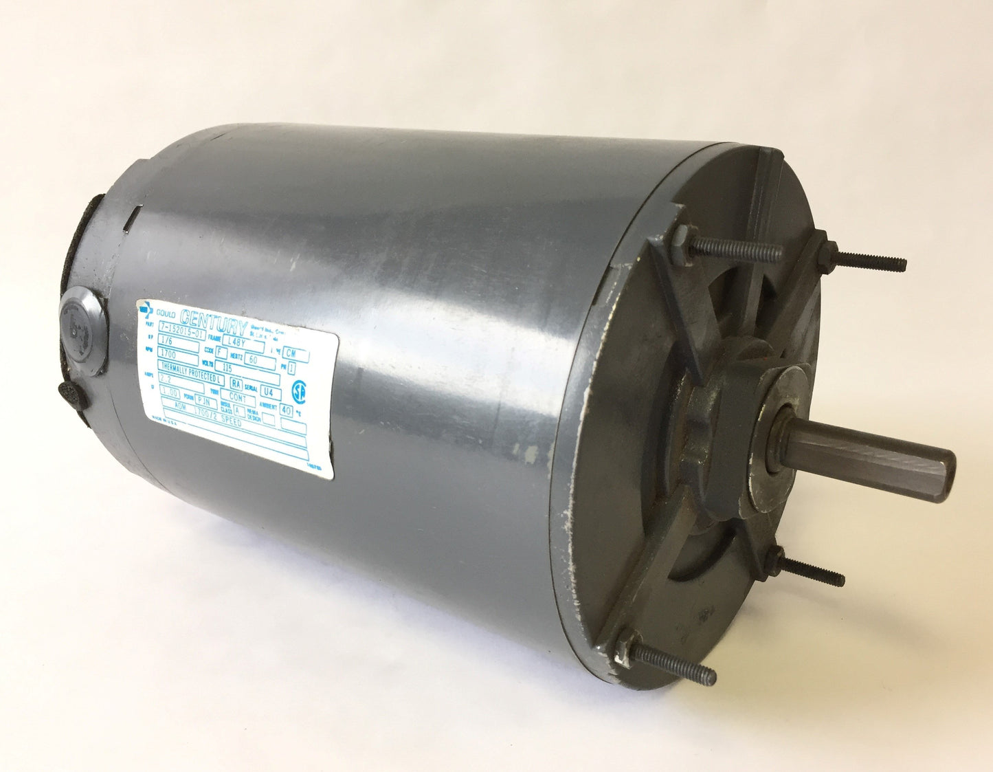 New – Open box Gould Century 7-152015-01 Electric Motor 1/6HP 115V 60Hz 1PH Single 1700RPM L48Y