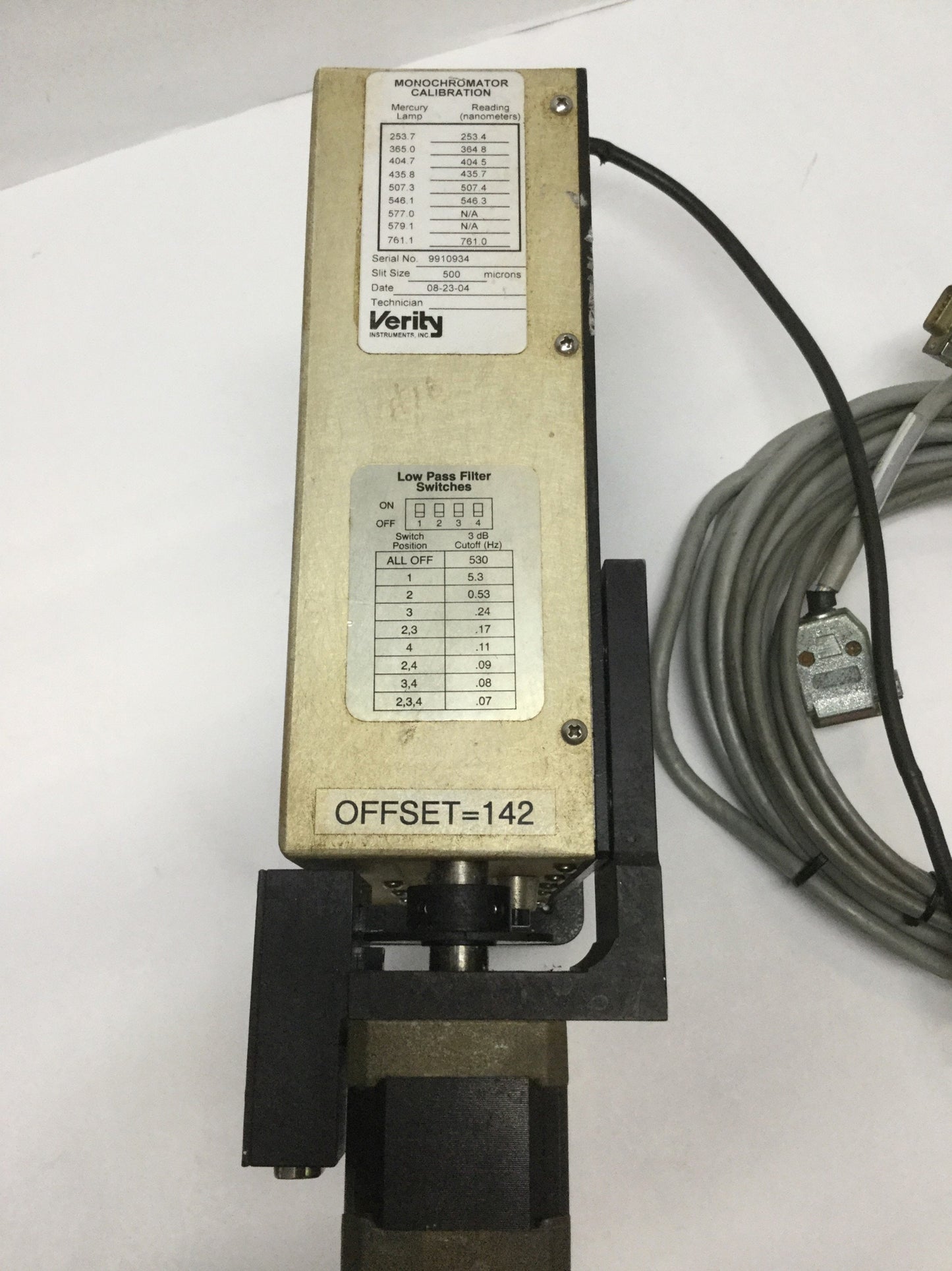 Used Verity EP200Msd Scanning Monochromator/Detector 185-920nm Wavelength, 0.2m (2)