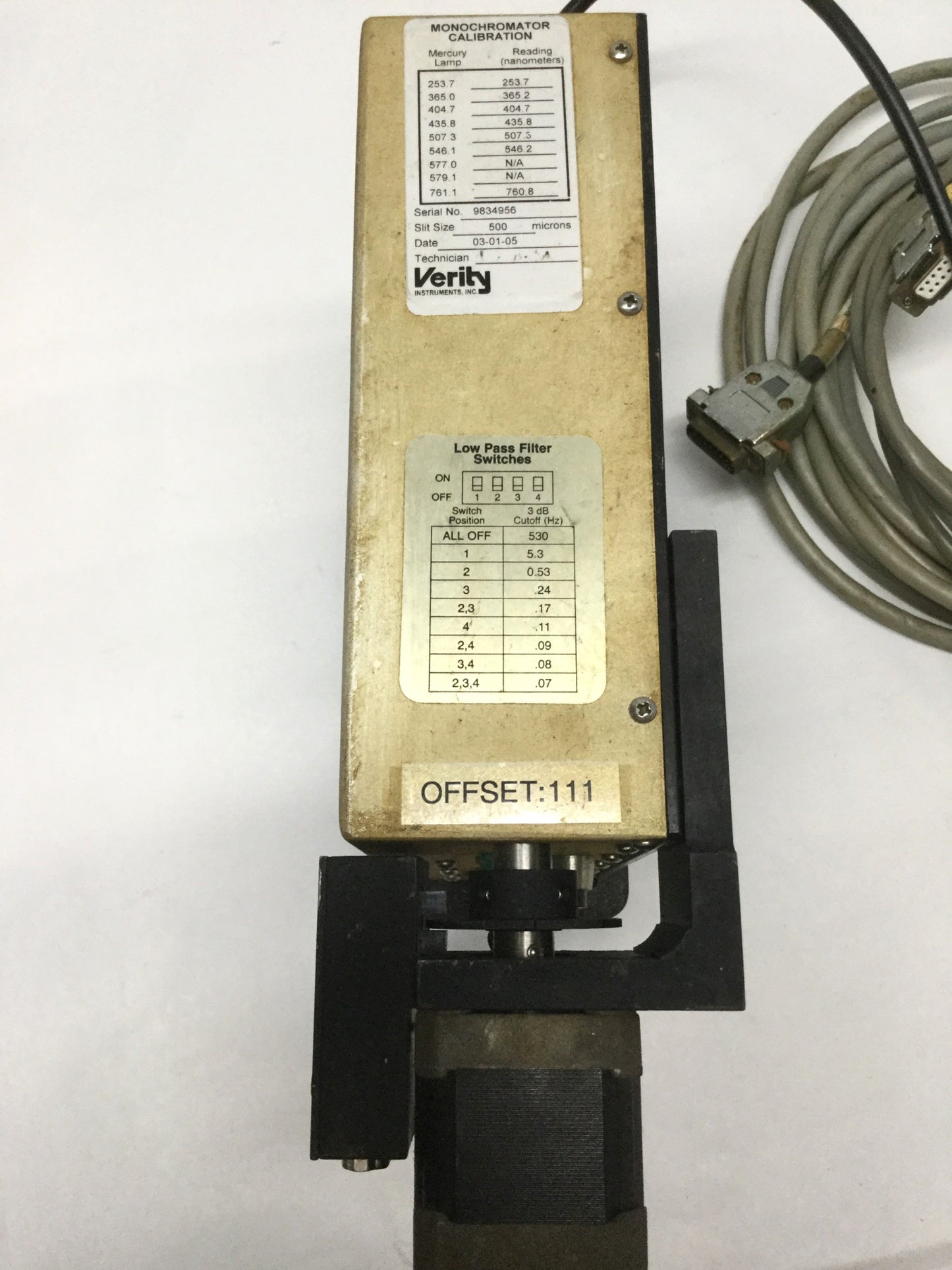 Used Verity EP200Msd Scanning Monochromator/Detector 185-920nm Wavelength, 0.2m (4)