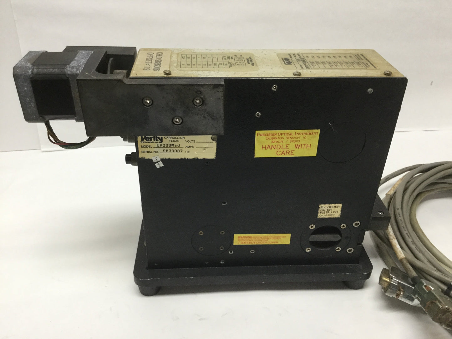 Used Verity EP200Msd Scanning Monochroma tor/Detector 185-920nm Wavelength, 0.2m (5)