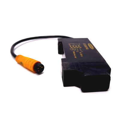Used Banner D12SN6FVQ Fiber Optic Sensor, Voltage: 10-30VDC, Output: NPN 150mA