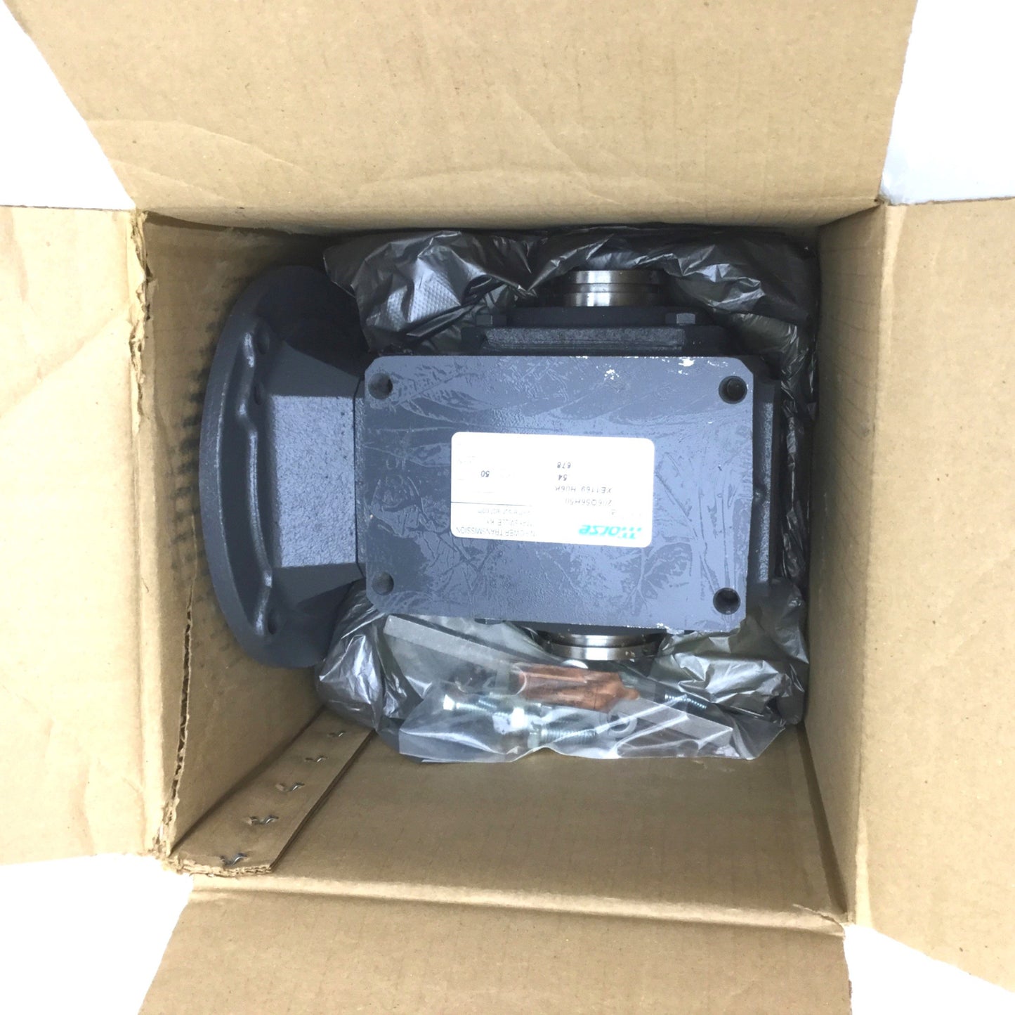 New – Open box New Morse Raider 20Q56H50 Worm Gear Reducer 50:1, Torque: 678 In-lbs, .54HP@1750