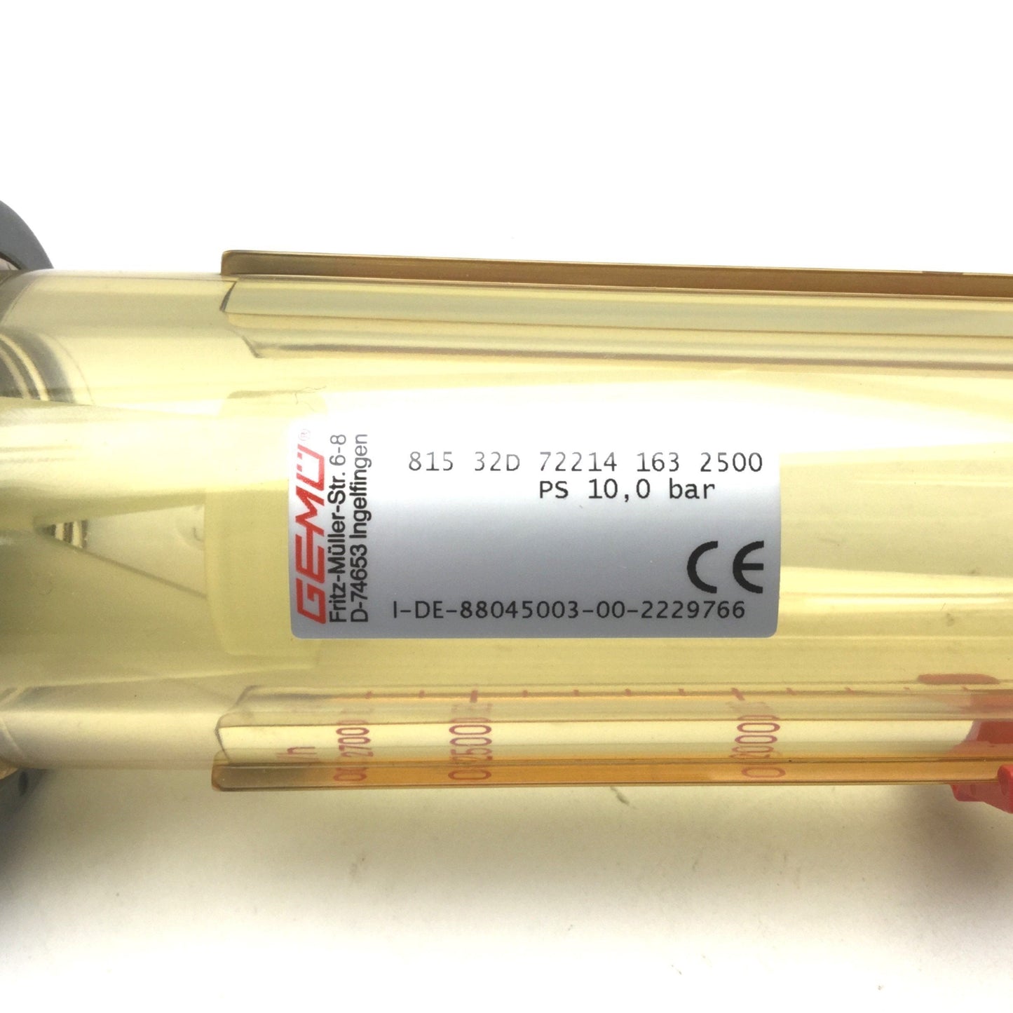 New – Open box GEMÜ 815 32D 72214 163 2500 Plastic Variable Area Flow Meter For Liquids & Gases