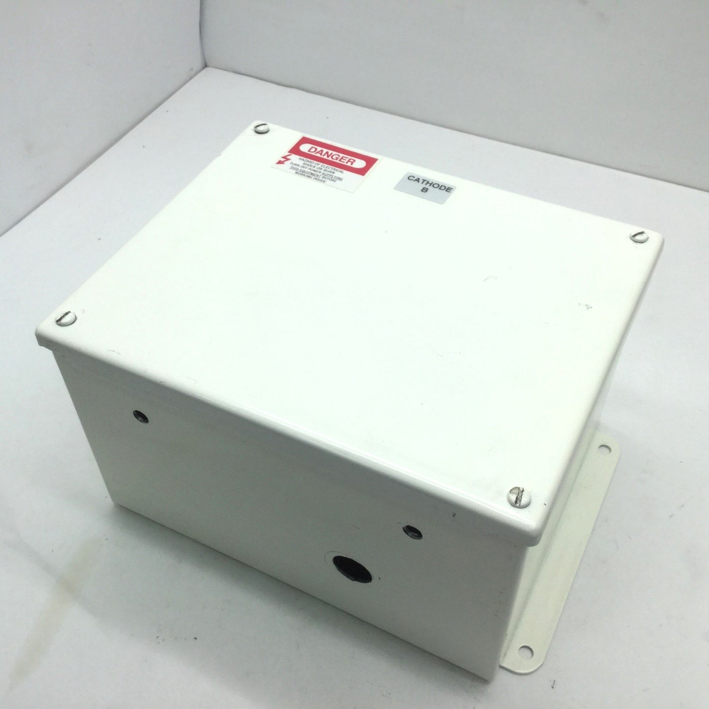 Used Hoffman A10086SC Screw Cover Electrical Steel Enclosure Box, 10" X 8" X 6"
