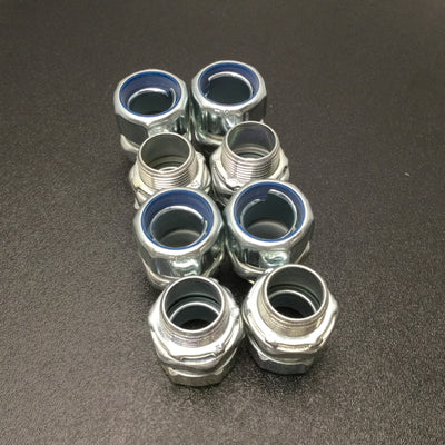 New Lot Of 8 Thomas & Betts 8323 1" Nylon Insulated Threadless Fittings 1" To 1"NPT