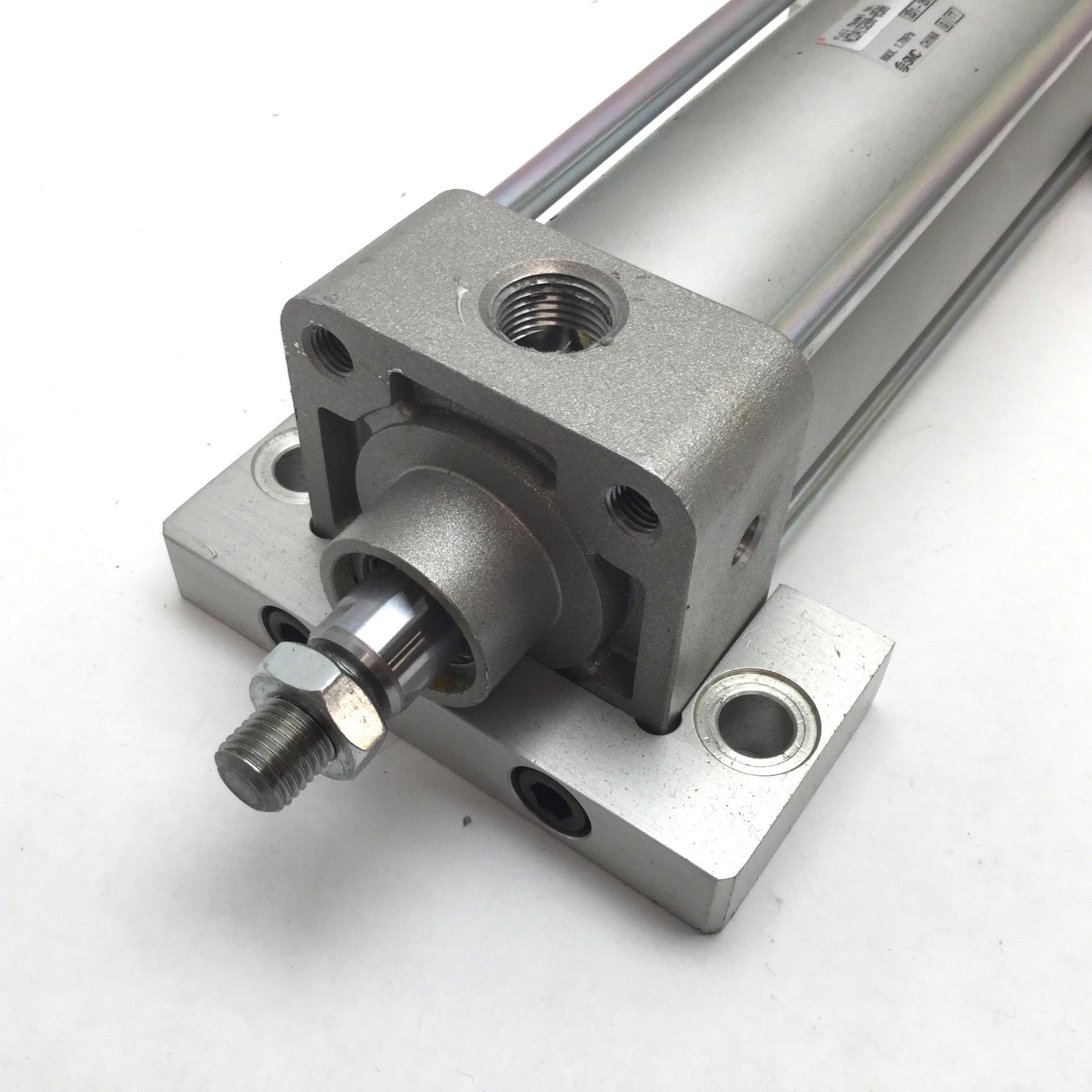 Used SMC NCDA1S200-0500 Pneumatic Cylinder, Bore: 2", Stroke: 5", Ports: 3/8" NPT