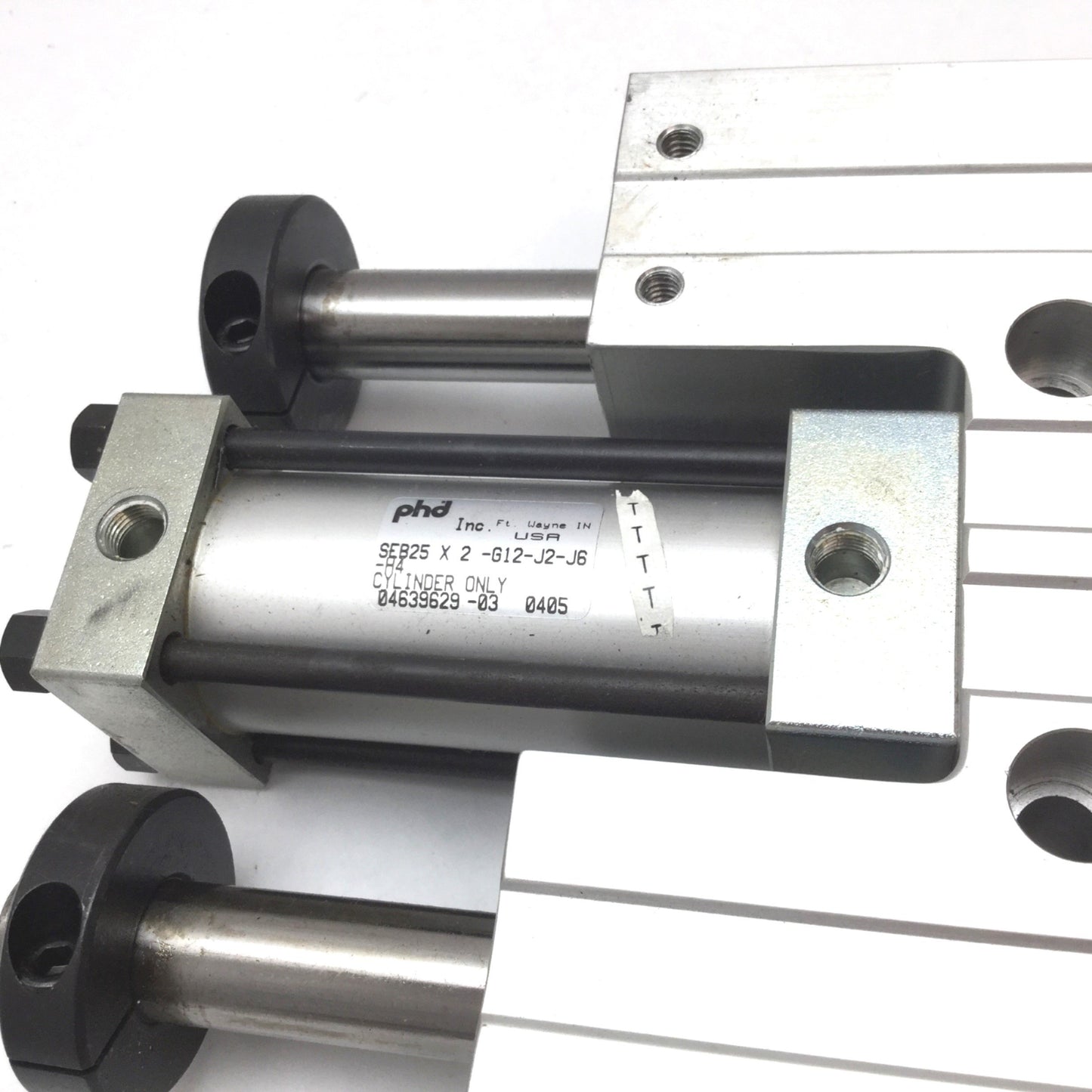 Used Phd SEB25X2-G12-J2-J6 Pneumatic Slide Cylinder, Bore 1-3/8", Stroke 2", 1/8" NPT