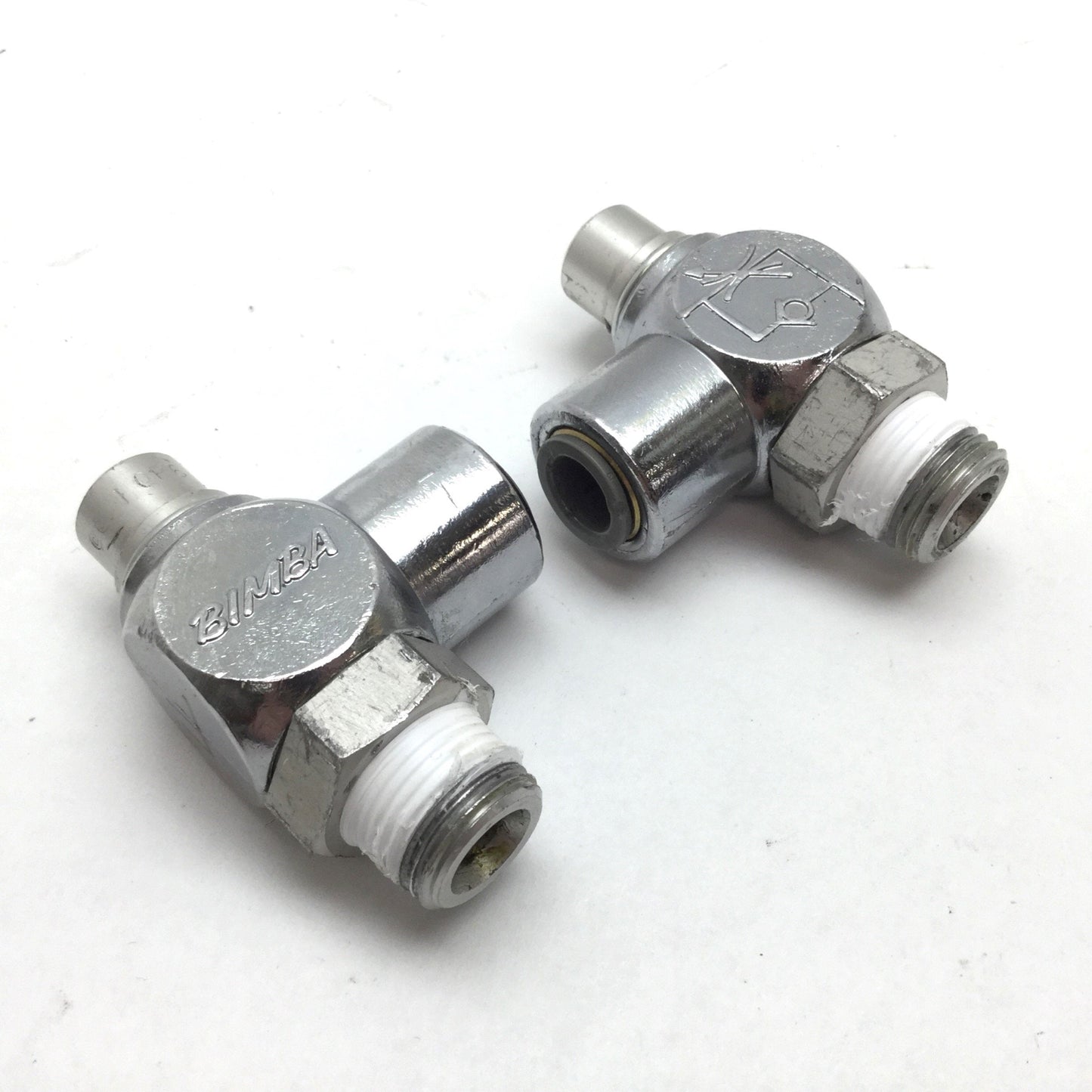 Used Lot of 2 Bimba FCP6 Flow Control, 3/8" NPT Male to 3/8" One Touch Push In Tube