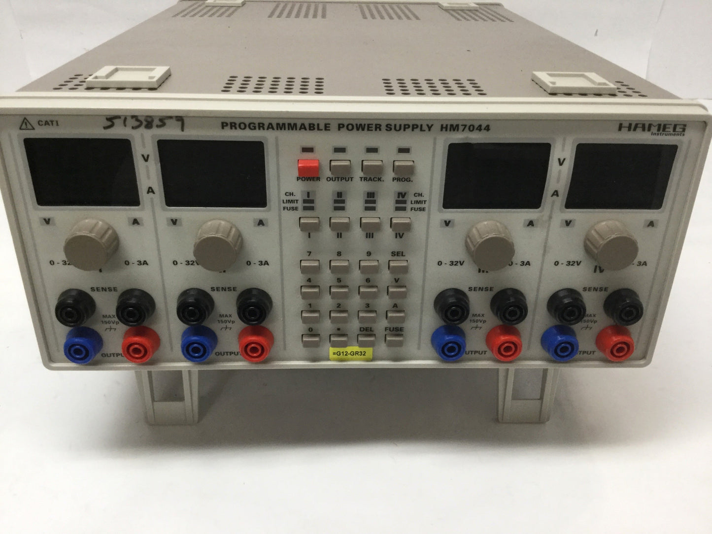 Used Hameg HM7044 Quadruple High Performance Programmable Power Supply 384W, 0-32VDC