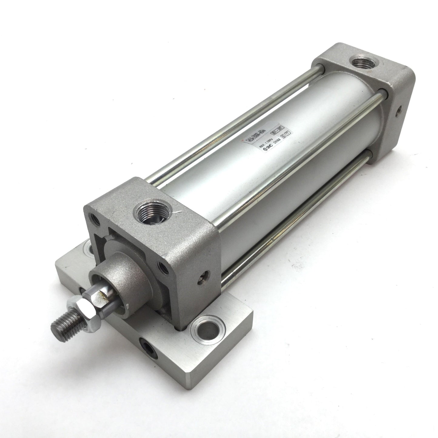 Used SMC NCDA1S200-0500 Pneumatic Cylinder, Bore: 2", Stroke: 5", Ports 3/8" NPT