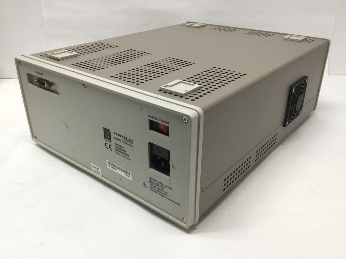 Used Hameg HM7044 Quadruple Programmable High Performance Power Supply 384W, 0-32VDC