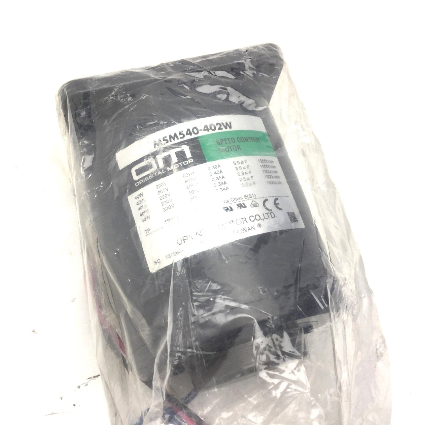 New Oriental Motor MSM540-402W Speed Control AC Motor 1PH Pinion Shaft 4.1lb-in