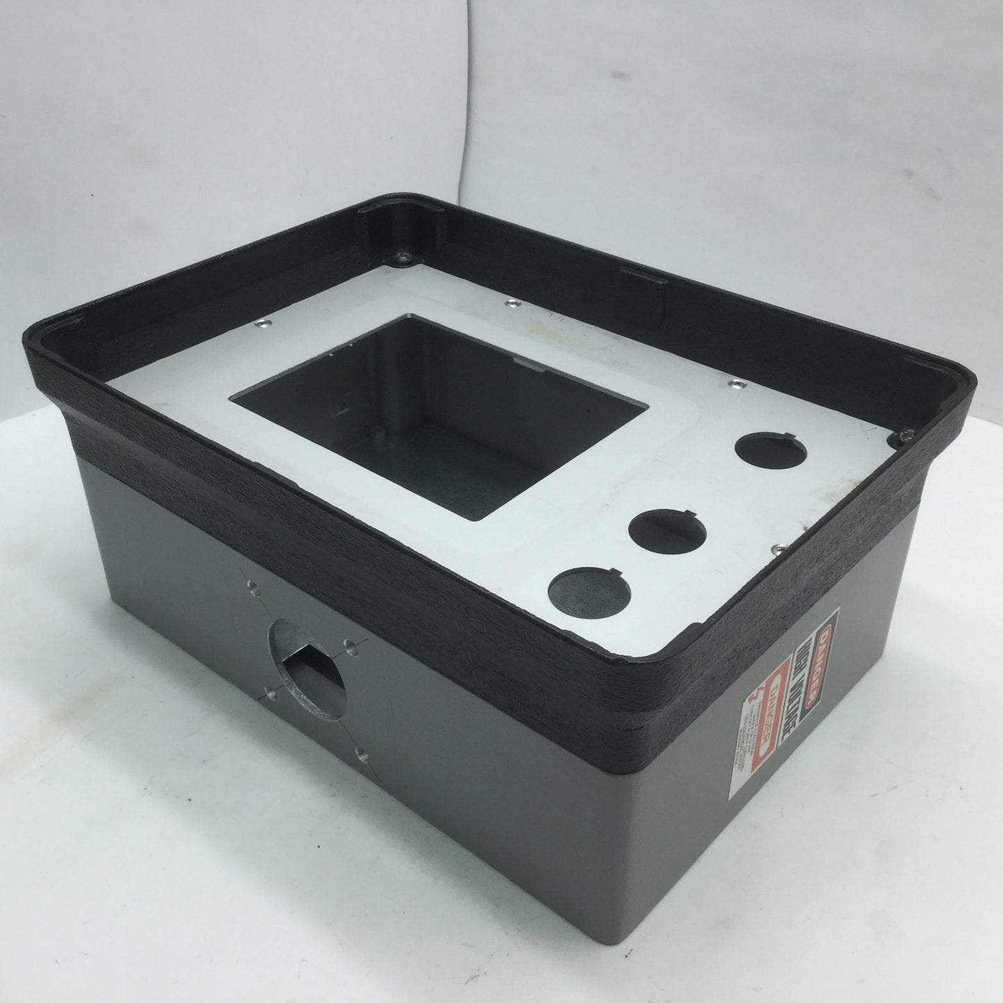 Used Hoffman Cast Aluminum HMI Enclosure Hinged In 12"x7"x4" Out 14"x6"x10"