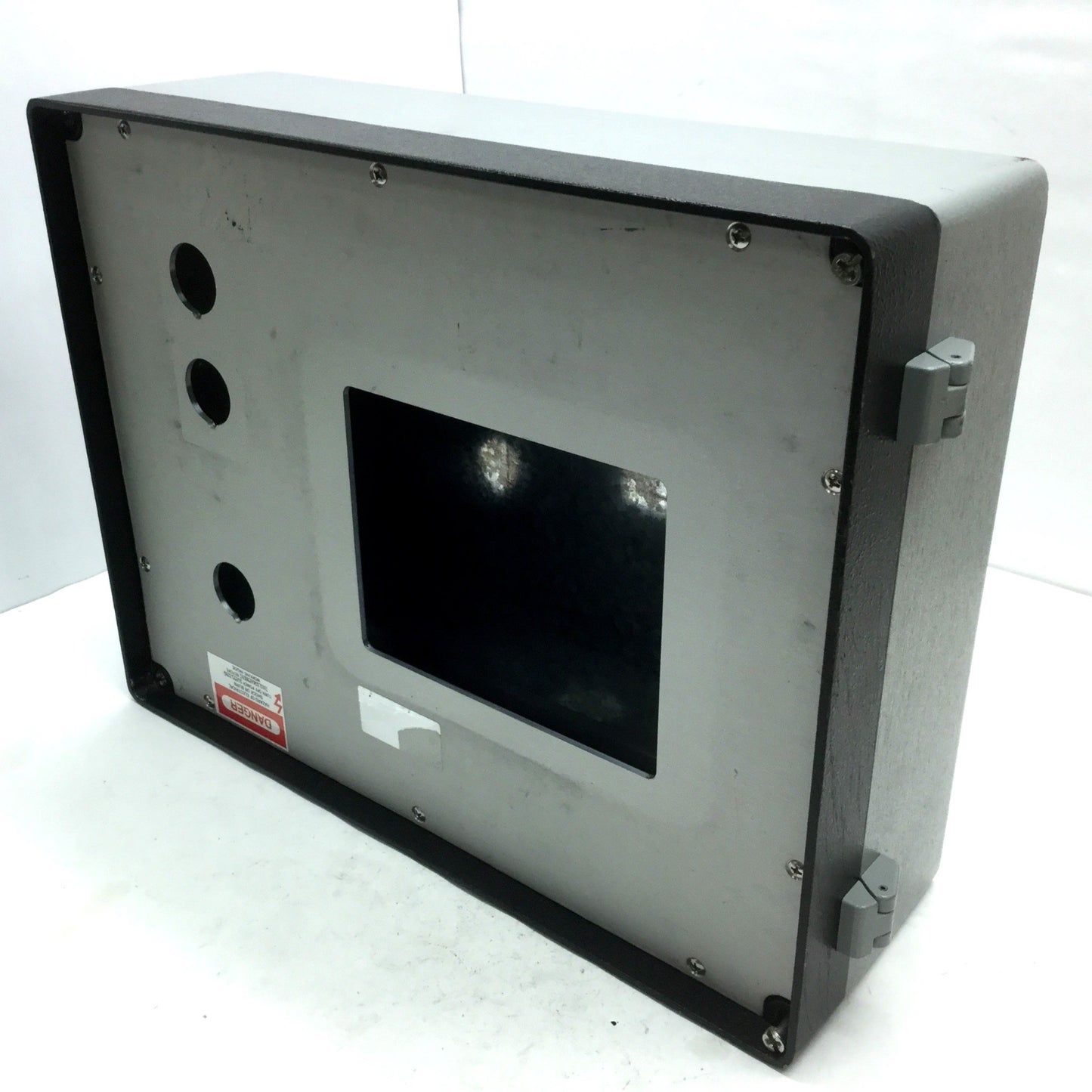 Used Hoffman Cast Aluminum HMI Enclosure Hinged In~ 15"x10"x4" Out ~16"x6"x10"