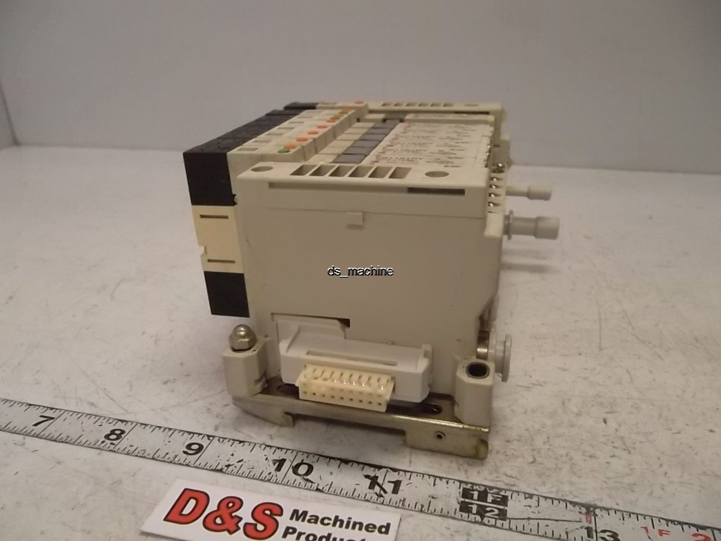 Used SMC Bank of 8 Valves (3) VQ1201RY-5, (5) VQ1101RY-5