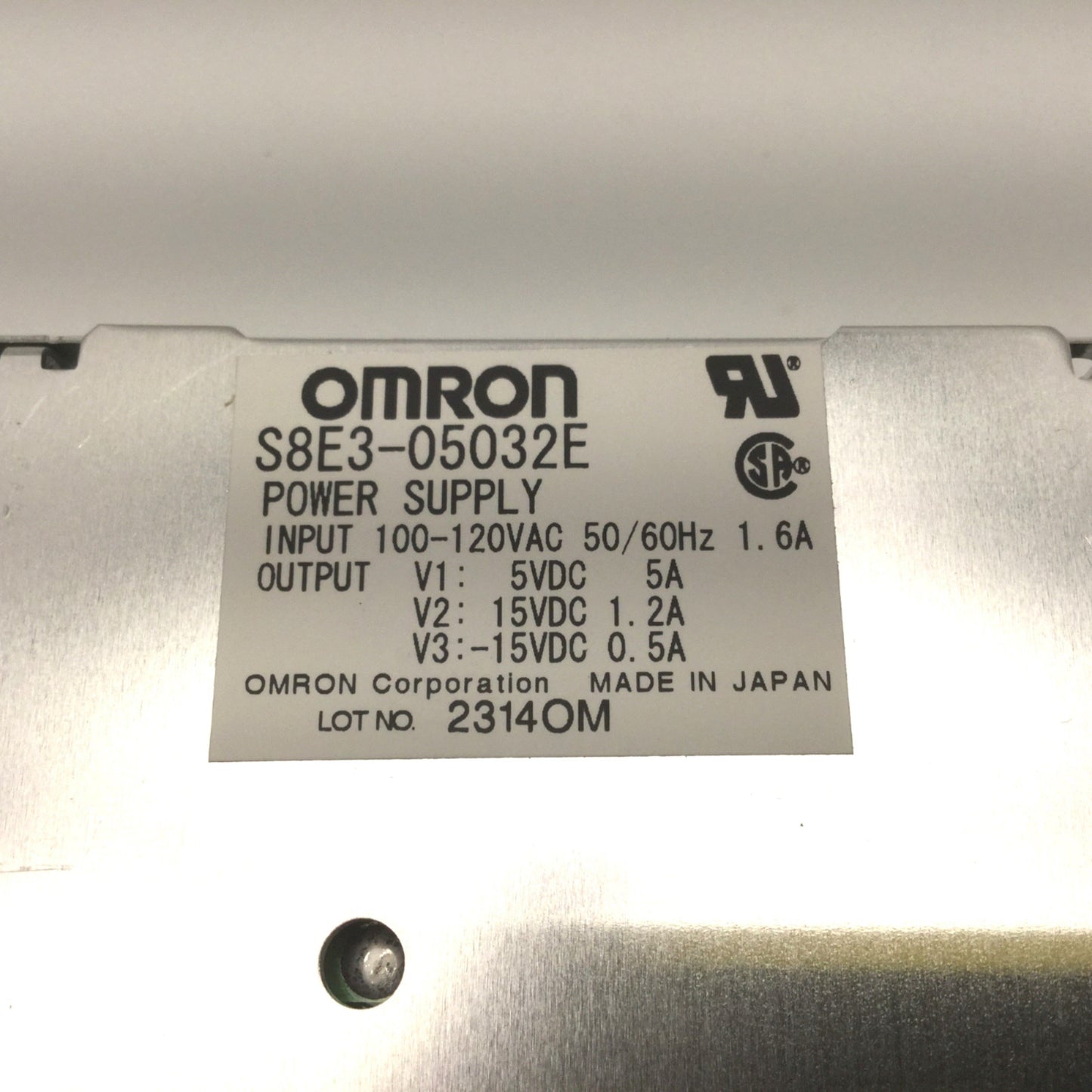 New Omron S8E3-05032E Multi Output Power Supply In: 100VAC, Out: 5V/15V/-15V, 50W