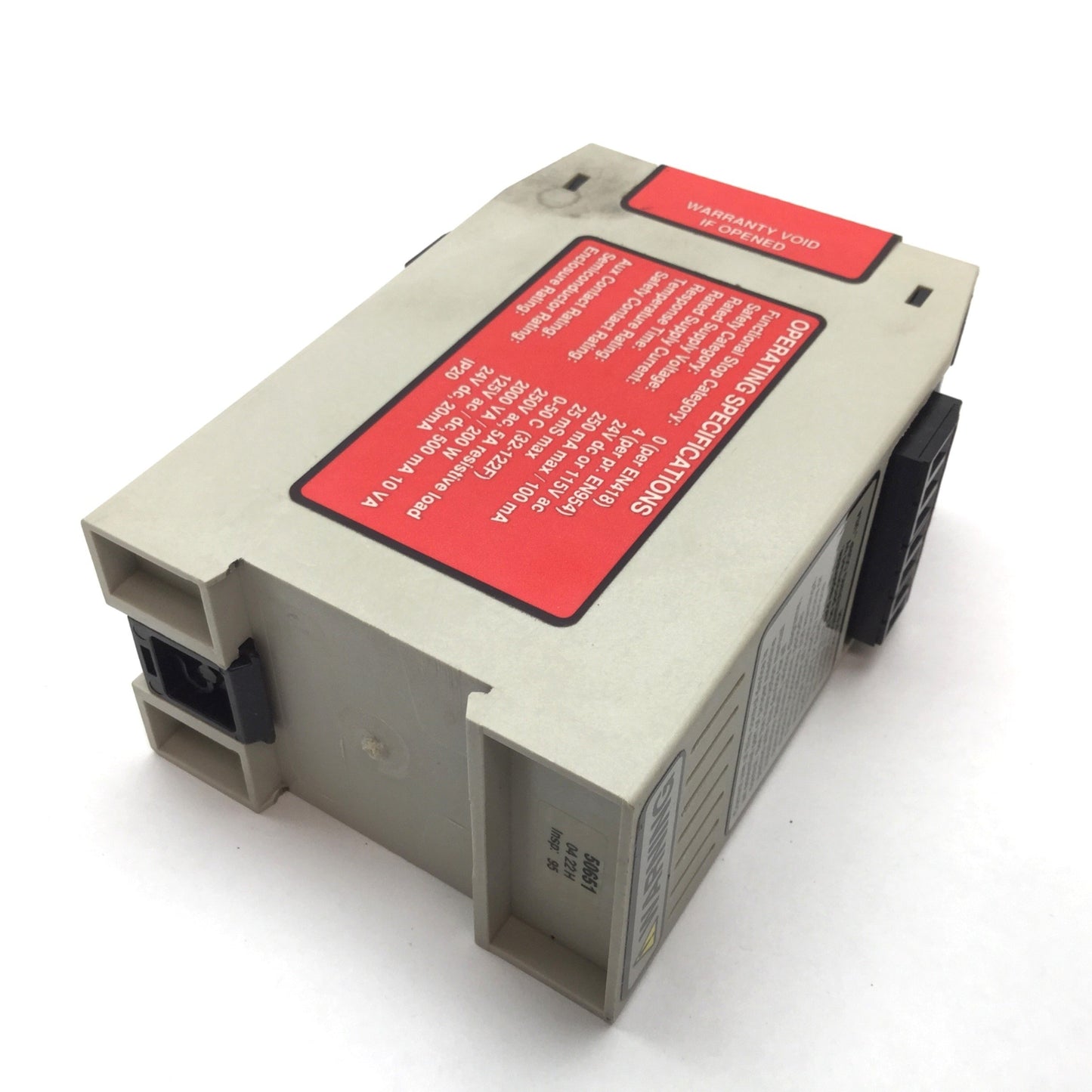 Used Banner ES-GA-5A Safety Relay, Supply: 24VDC / 115VAC, Contact Rating: 250VAC 5A