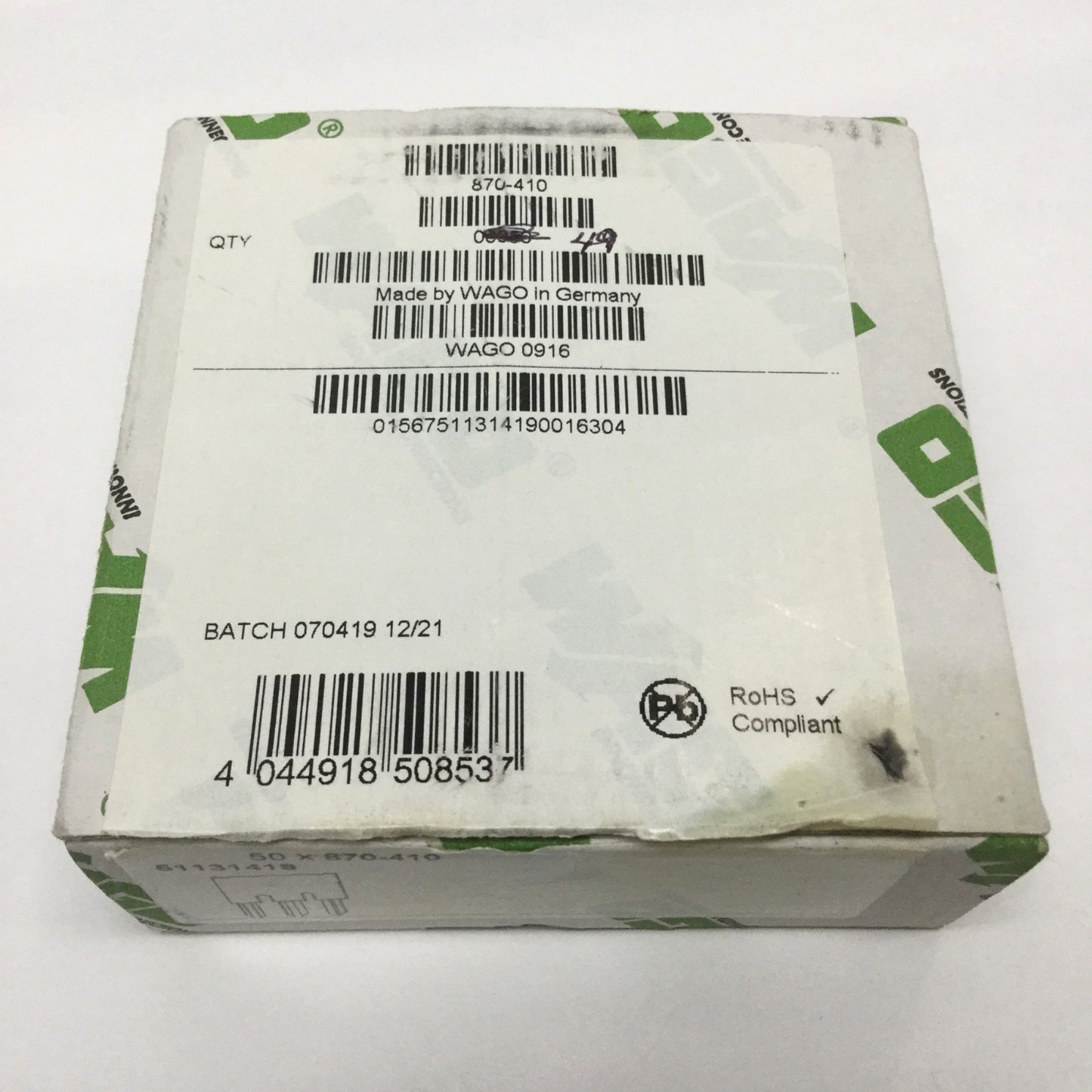 New Lot of 49 Wago 870-410 Insulated Push-In Terminal Block Jumper Bars 10-Way, 18A