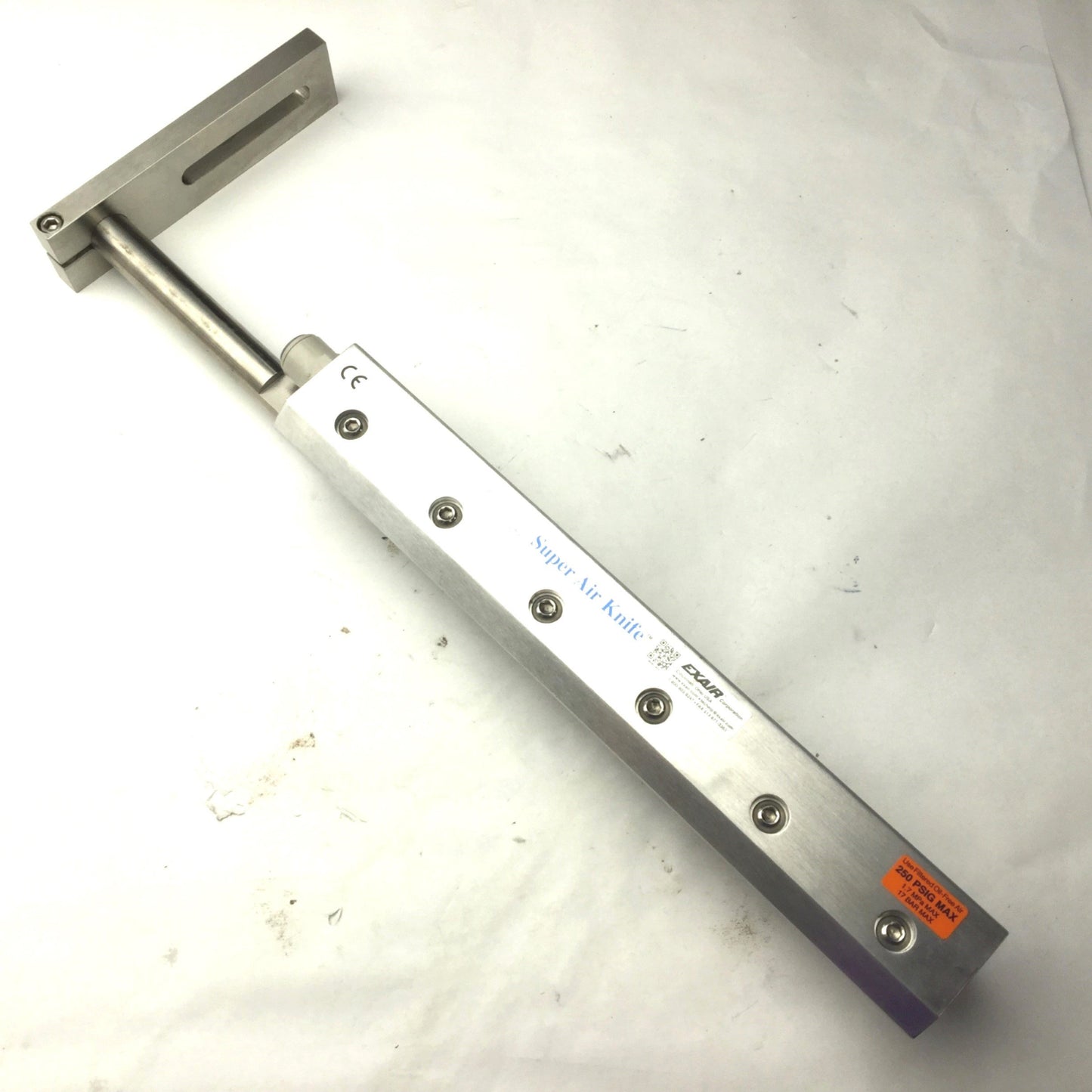 New – Open box Exair 1085411 Super Air Knife, Length: 12", 250 PSIG Max, Rev A, 40:1 Amp Ratio