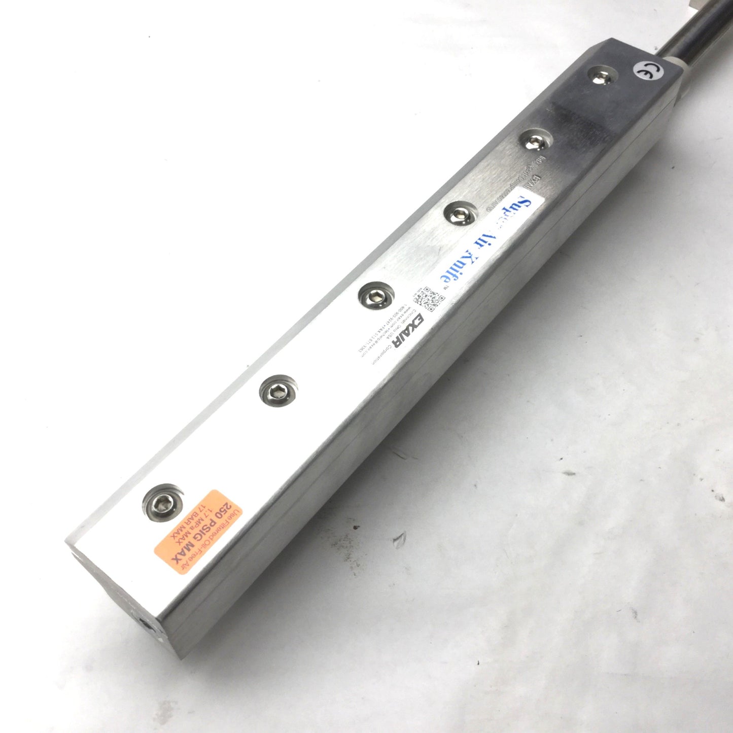 New – Open box Exair 1085411 Super Air Knife, Length: 12", 250 PSIG Max, Rev A, 40:1 Amp Ratio