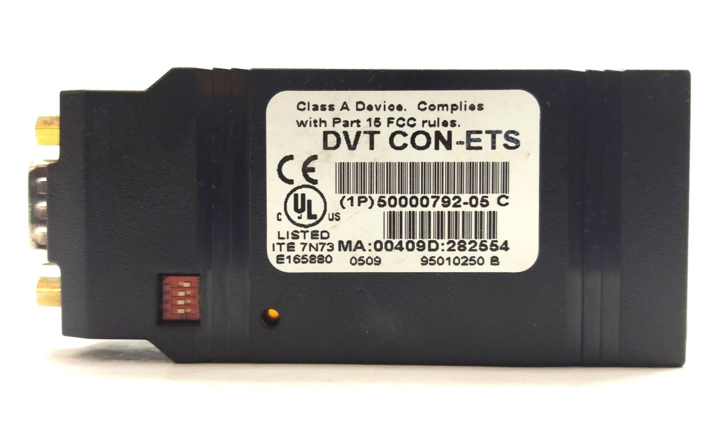 Used DVT CON-ETS Ethernet to Serial Converter, RS-232, 422, 485, RJ45 to DB9, 9-30VDC