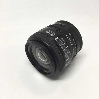 Used Nikon AF NIKKOR 24mm f/2.8D Wide Angle Camera Lens 1:2.8 w/ C-Mount Adapter
