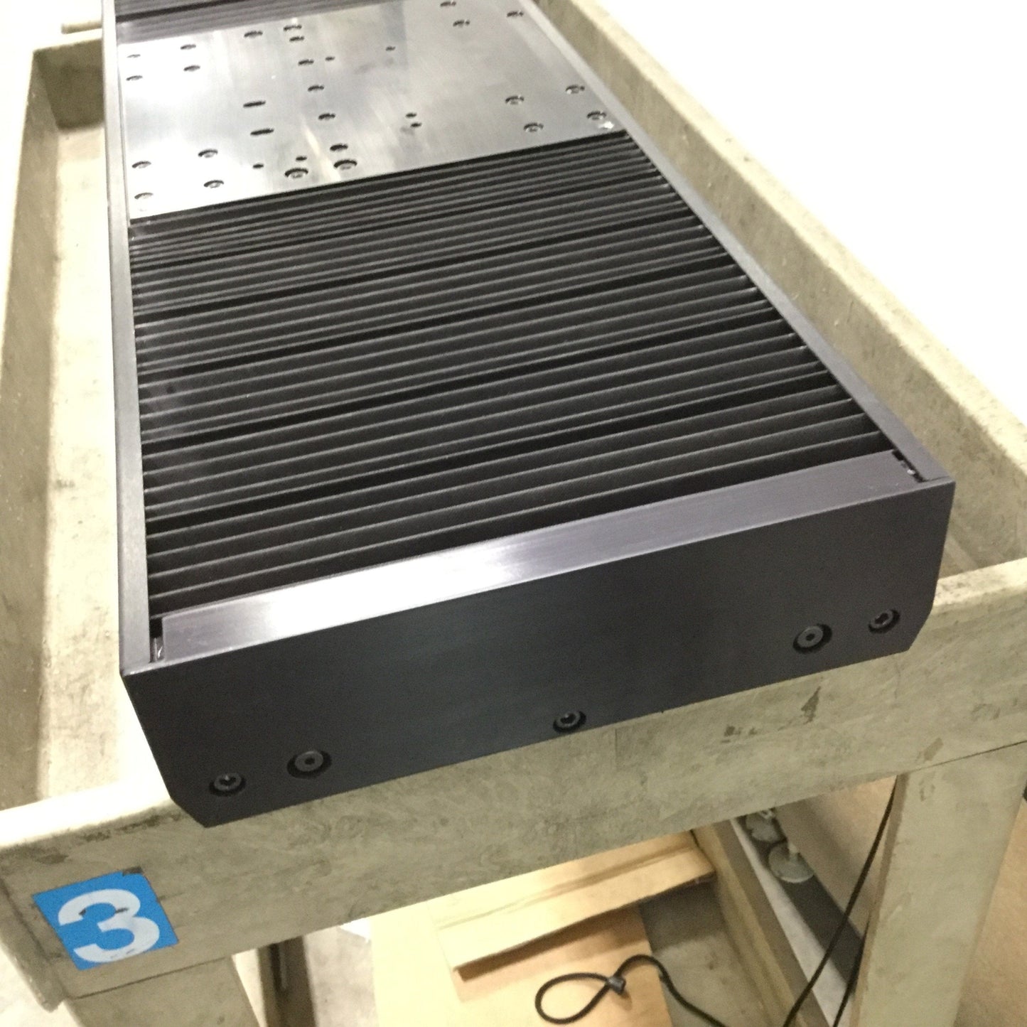 Used Anorad 97038-3PT-MODE Linear Motor Travel: 450mm, 235mm x 235mm Stage, W/ Cables