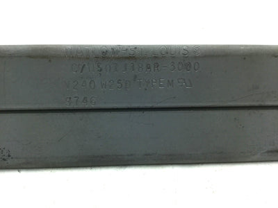 Used Watlow NS01J18AR-3000 Clamp On Heater, 240V 250 Watts, L: 18", W: 1.5"