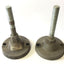 Used Lot of 2 Valu-Guide VG-520 Machine Conveyor Leveler Feet Base, Stem: 3/4"-10