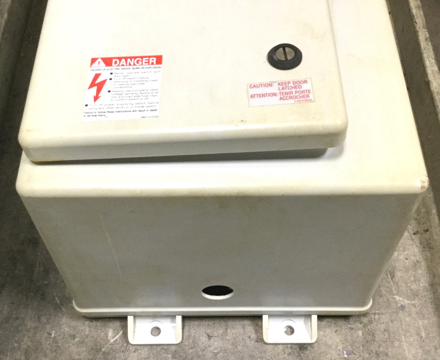 Used Square D H-363DF Disconnect Switch, Amps: 100, 600VAC, 250VDC, Type 4X Enclosure
