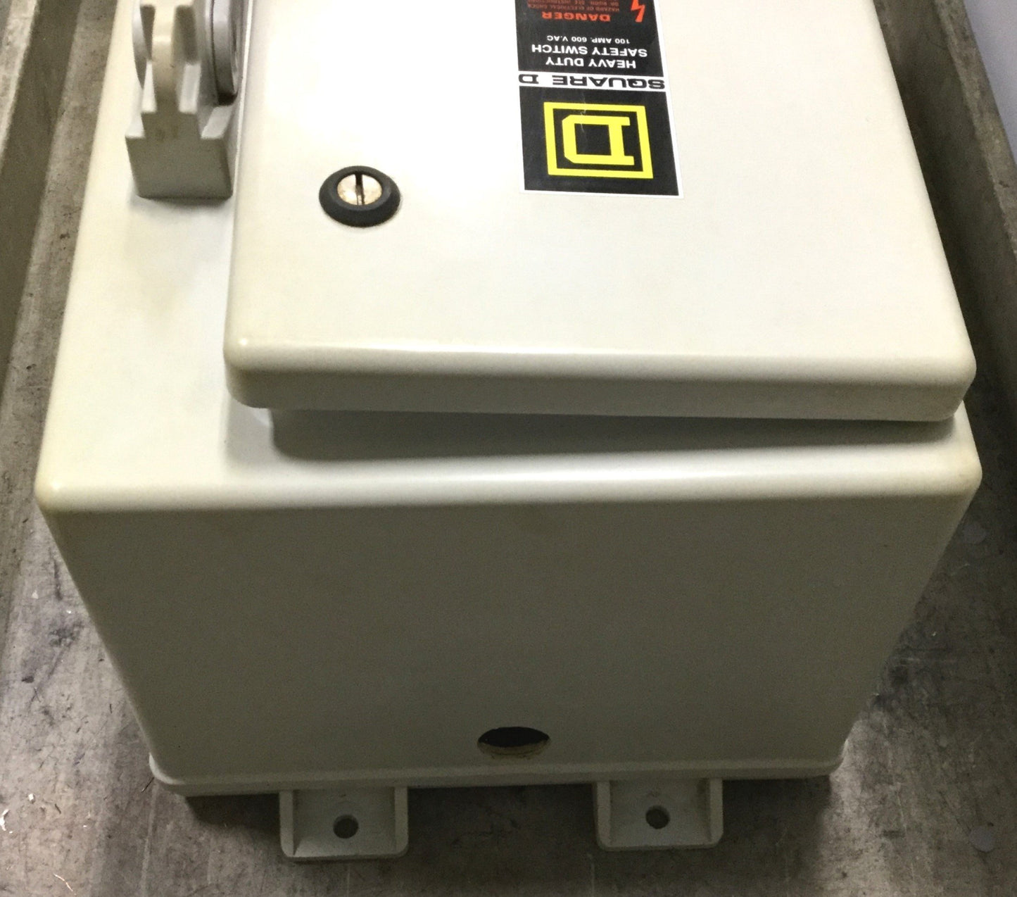 Used Square D H-363DF Disconnect Switch, Amps: 100, 600VAC, 250VDC, Type 4X Enclosure