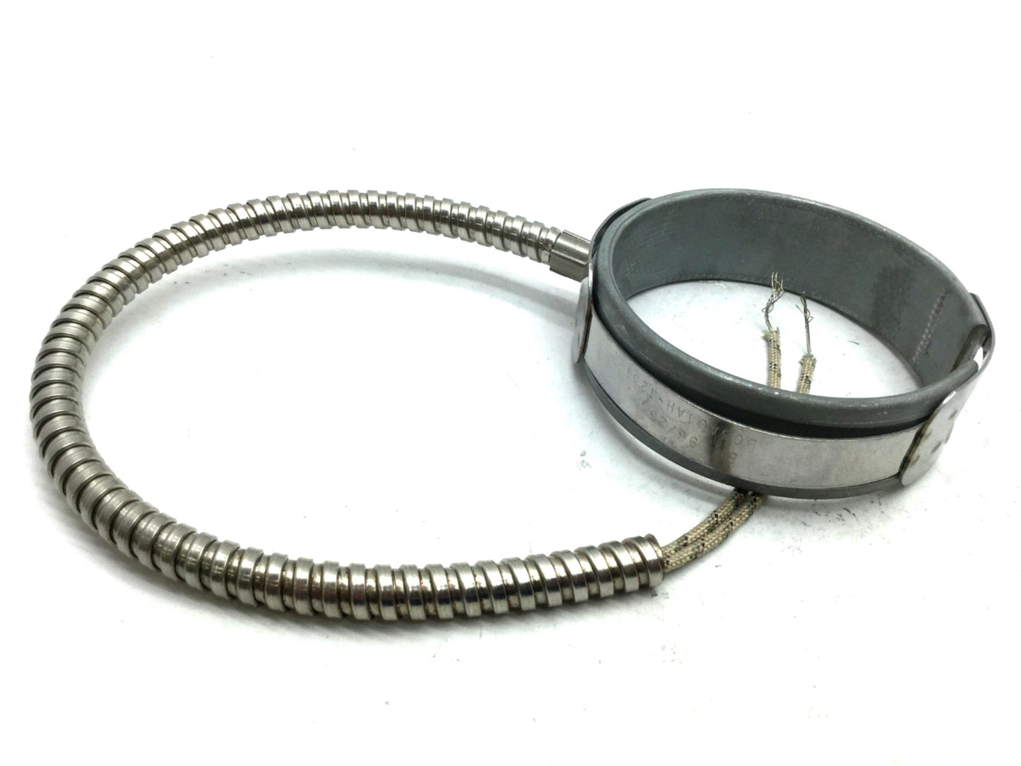 Used Watlow B03A01AH-1231 Nozzle Heater Band, 240V 400 W, ID: 2.94" OD: 3.23" W: 1"