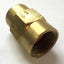 Used 1" Female NPT Brass Flow Regulator Restrictor Orifice, Non-Valved, 20 GPM Rate