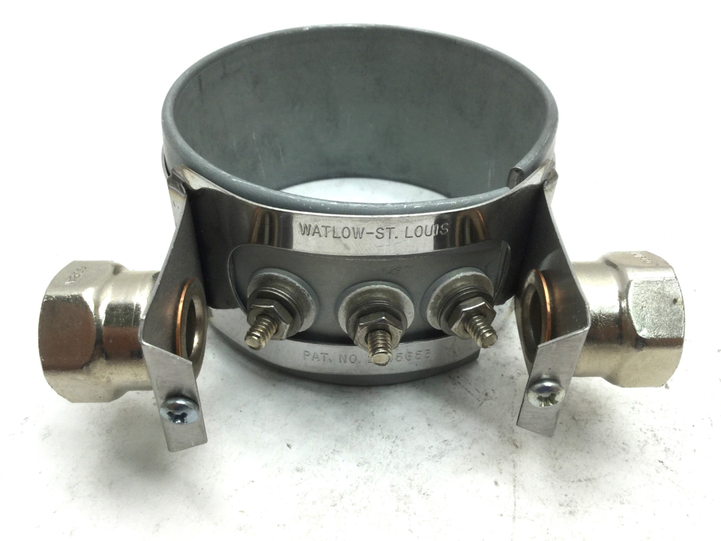 Used Watlow 13032 Nozzle Heater Band, 240/480V 650W, ID: 3.48" OD: 3.75" W: 2"