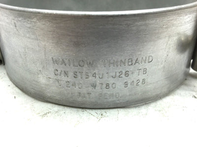 Used Watlow STB4J1J26-TB Nozzle Heater Thinband, 240V 780W ID: 4.5" OD: 4.8" W: 1.52"