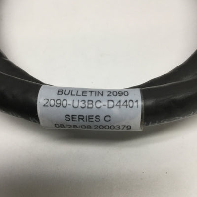 Used Allen Bradley 2090-U3BC-D4401 Breakout Board Feedback Interface Cable, 1m