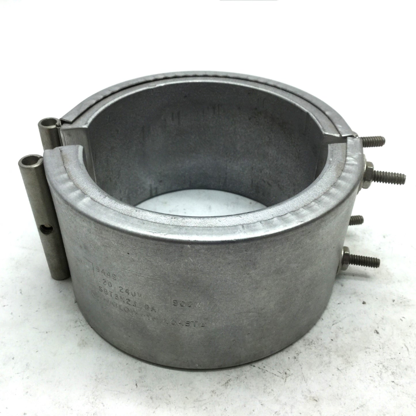 Used Watlow STB3N2J10A Nozzle Heater Band, 120/240V 900W ID: 4" OD: 5" W: 2.5"