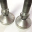Used Lot of 2 Aluminum Leveling Feet Mounts Swivel Action Thread M24 x 3, Base 2-3/4"
