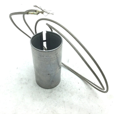 Used Watlow STB2A4A7-A24 Nozzle Heater Band, 240V 400W ID: 2" OD: 2.2" W: 4"