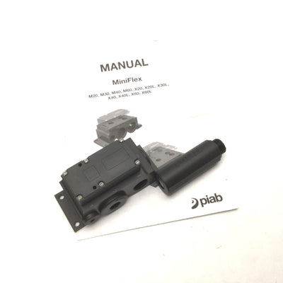 New – Open box Piab X20F5-TN MINIFLEX Vacuum Pump X20L, 100psi Max Supply Pressure, 27.9 -inHg