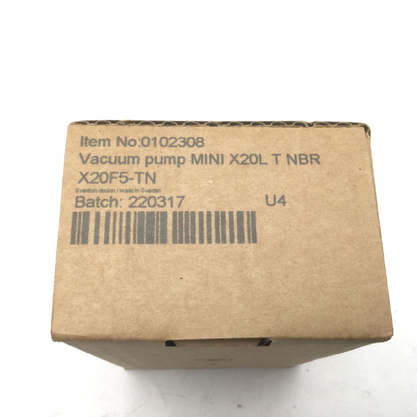 New Piab X20F5-TN MINIFLEX Vacuum Pump X20L, 100psi Max Supply Pressure, 27.9-inHg