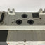 Used Manifold with 2 SMC Solenoid Valves, VQ4100-5, VQ4300-5, 5-Port, 24VDC Coil