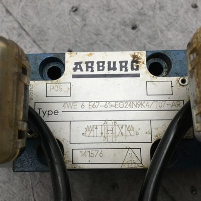 Used Arburg Bosch 4WE 6 E67-61/EG24N9K4/T07 4-Way Directional Control Solenoid Valve